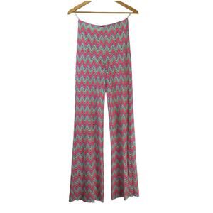 Goodtimes USA Chevron Palazoo Bell Bottom Pants Pink